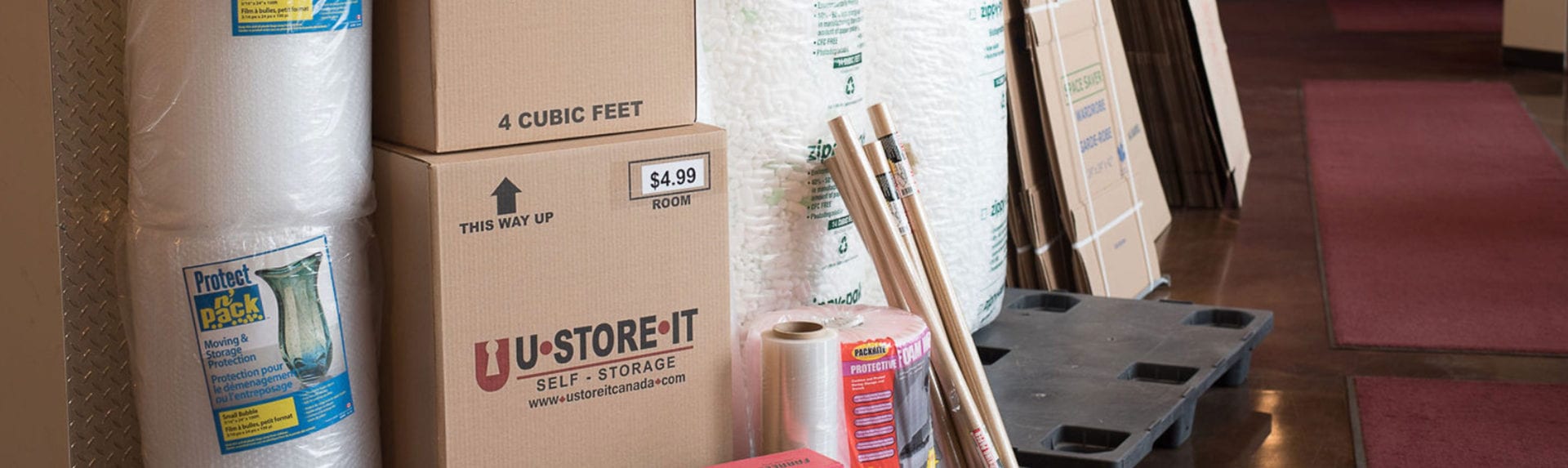 U•STORE•IT provides comprehensive moving supplies including boxes, packing tape, protective materials, and storage solutions to make your relocation process more efficient and secure while safeguarding your valuable possessions