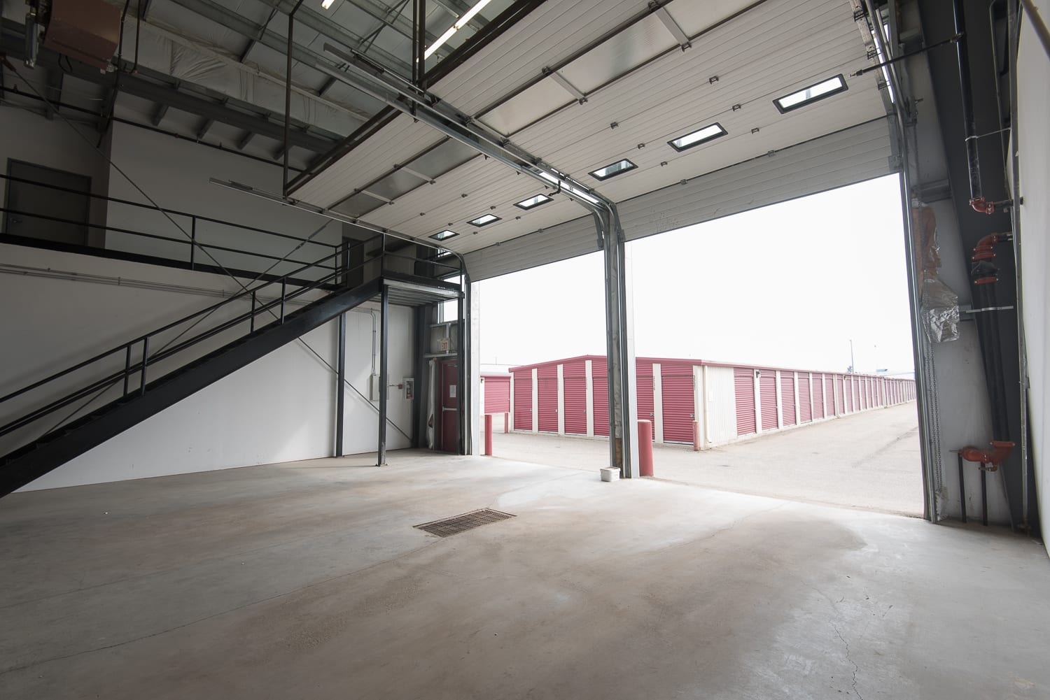 Secure Red Deer North storage facility with climate-controlled units and gated access.